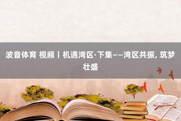 波音体育 视频丨机遇湾区·下集——湾区共振， 筑梦壮盛