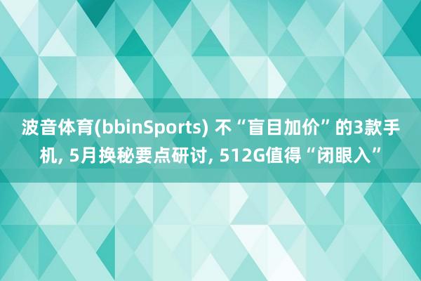 波音体育(bbinSports) 不“盲目加价”的3款手机， 5月换秘要点研讨， 512G值得“闭眼入”